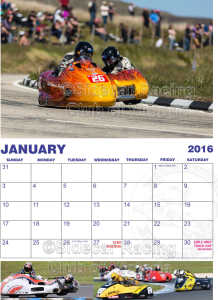 January 2016 Sidecar Racing Club Calendar